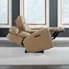 Worthington York Sand Leather 79" Zero Gravity Power Reclining Loveseat with Console and USB Charging