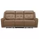 Worthington York Sand Leather 87" Zero Gravity Power Reclining Sofa with USB Charging