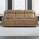 Worthington York Sand Leather 87" Zero Gravity Power Reclining Sofa with USB Charging