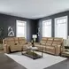 Worthington York Sand Leather 87" Zero Gravity Power Reclining Sofa with USB Charging