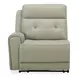 Carrington Baja Stone Leather 6 Piece Modular Zero Gravity Triple Power Reclining Sectional with Console and USB Charging