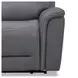 Cooper Blue Gray Leather 6 Piece Modular Power Reclining Sectional with USB Charging