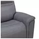 Cooper Blue Gray Leather 6 Piece Modular Power Reclining Sectional with USB Charging