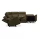 Cooper Camel Leather 6 Piece Modular Zero Gravity Triple Power Reclining Sectional with Console and USB Charging
