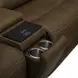 Cooper Camel Leather 6 Piece Modular Zero Gravity Triple Power Reclining Sectional with Console and USB Charging