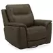 Collins York Chestnut Leather Zero Gravity Triple Power Reclining Living Room Set