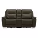 Collins York Chestnut Leather Zero Gravity Triple Power Reclining Living Room Set