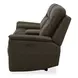 Collins York Chestnut Leather Zero Gravity Triple Power Reclining Living Room Set