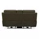 Collins York Chestnut Leather 80" Zero Gravity Triple Power Reclining Loveseat with Console and USB Charging