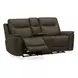 Collins York Chestnut Leather Zero Gravity Triple Power Reclining Living Room Set