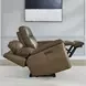 Collins York Chestnut Leather 89" Zero Gravity Triple Power Reclining Sofa with USB Charging