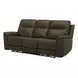 Collins York Chestnut Leather Zero Gravity Triple Power Reclining Living Room Set