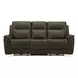Collins York Chestnut Leather Zero Gravity Triple Power Reclining Living Room Set