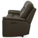 Collins York Chestnut Leather Zero Gravity Triple Power Reclining Living Room Set