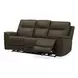 Collins York Chestnut Leather Zero Gravity Triple Power Reclining Living Room Set