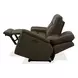 Collins York Chestnut Leather 89" Zero Gravity Triple Power Reclining Sofa with USB Charging