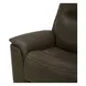 Collins York Chestnut Leather 89" Zero Gravity Triple Power Reclining Sofa with USB Charging