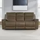 Collins York Chestnut Leather Zero Gravity Triple Power Reclining Living Room Set