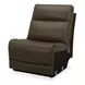 Collins York Chestnut Leather Modular Zero Gravity Triple Power Reclining Sectional with Console and USB Charging