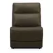 Collins York Chestnut Leather Modular Zero Gravity Triple Power Reclining Sectional with Console and USB Charging