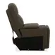 Collins York Chestnut Leather Modular Zero Gravity Triple Power Reclining Sectional with Console and USB Charging