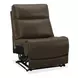 Collins York Chestnut Leather Modular Zero Gravity Triple Power Reclining Sectional with Console and USB Charging