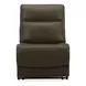 Collins York Chestnut Leather Modular Zero Gravity Triple Power Reclining Sectional with Console and USB Charging