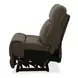 Collins York Chestnut Leather Modular Zero Gravity Triple Power Reclining Sectional with Console and USB Charging