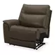 Collins York Chestnut Leather Modular Zero Gravity Triple Power Reclining Sectional with Console and USB Charging