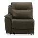 Collins York Chestnut Leather Modular Zero Gravity Triple Power Reclining Sectional with Console and USB Charging