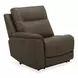 Collins York Chestnut Leather Modular Zero Gravity Triple Power Reclining Sectional with Console and USB Charging