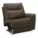 Collins York Chestnut Leather Modular Zero Gravity Triple Power Reclining Sectional with Console and USB Charging