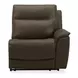 Collins York Chestnut Leather Modular Zero Gravity Triple Power Reclining Sectional with Console and USB Charging