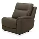 Collins York Chestnut Leather Modular Zero Gravity Triple Power Reclining Sectional with Console and USB Charging