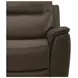 Collins York Chestnut Leather Modular Zero Gravity Triple Power Reclining Sectional with Console and USB Charging