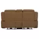 Callihan York Butternut Leather 81" Power Reclining Loveseat with Console and USB Charging
