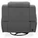 Langford Aline Blue Gray Leather Glider Power Recliner with USB Charging and LED