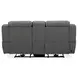 Langford Aline Blue Gray Leather 80" Zero Gravity Loveseat with Console and USB Charging