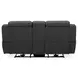 Langford Aline Coal Leather 80" Zero Gravity Loveseat with Console and USB Charging
