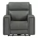 Camden Aline Light Gray Leather Triple Power Zero Wall Reclining Living Room Set with USB Charging