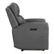Camden Aline Light Gray Leather Triple Power Zero Wall Reclining Living Room Set with USB Charging