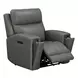 Camden Aline Light Gray Leather Triple Power Zero Wall Reclining Living Room Set with USB Charging