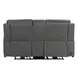 Camden Aline Light Gray Leather 78" Triple Power Zero Wall Reclining Loveseat with Console and USB Charging