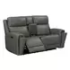 Camden Aline Light Gray Leather Triple Power Zero Wall Reclining Living Room Set with USB Charging