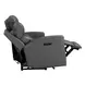 Camden Aline Light Gray Leather Triple Power Zero Wall Reclining Living Room Set with USB Charging