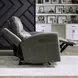 Camden Aline Light Gray Leather 89" Triple Power Zero Wall Reclining Sofa with USB Charging
