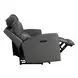 Camden Aline Light Gray Leather 89" Triple Power Zero Wall Reclining Sofa with USB Charging