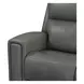 Camden Aline Light Gray Leather 89" Triple Power Zero Wall Reclining Sofa with USB Charging