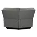 Camden Aline Light Gray Leather Corner Wedge