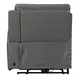Camden Aline Light Gray Leather Modular Triple Power Zero Wall Reclining Sectional with Console and USB Charging